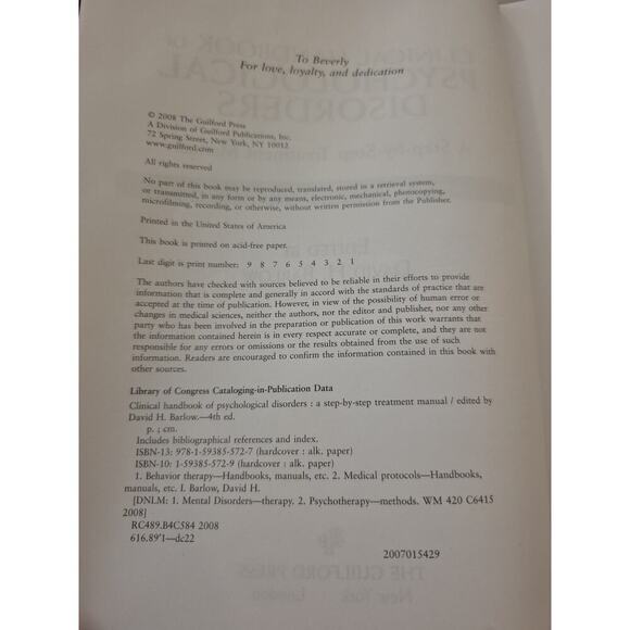 Clinical Handbook of Psychological Disorders: A Step-By-Step Treatment Manual - Picture 13 of 16
